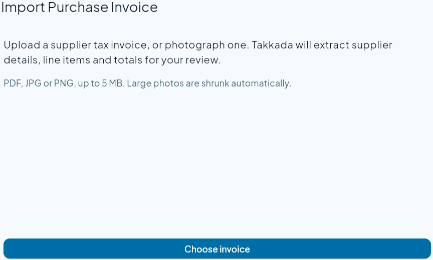 AI document import